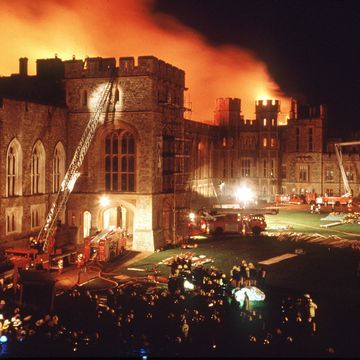 Windsor Castle Fire Castle On Fire, Windsor Castle Fire, St Georges Hall, The Crown Season, 45th Wedding Anniversary, Ocean Front Property, The Great Fire, Royal Residence, Isabel Ii