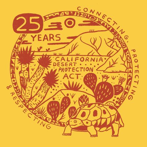 Wyatt Hersey on Instagram: “Quick and super fun job helping design this image for the celebration of the 25 year anniversary of the California Desert Protection Act.…” Wyatt Hersey, Celebration Illustration, 25 Year Anniversary, Modern Folk Art, Modern Folk, California Desert, Anniversary Celebration, Good Job, Year Anniversary