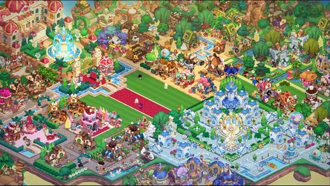 #hollyberry #cookierun #cookierunkingdom #azurekingdom #crk Cookie Run Kingdom Layout Azure, Cookie Run Kingdom Design, Cookie Run Kingdom Layout, Crk Ideas, Crk Layout, Kingdom Layout, Kingdom Design, Cookierun Kingdom, Cookie Run Kingdom