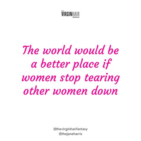 Supporting and uplifting each other is essential for a better world. When women empower one another, it creates a more positive and inclusive environment, allowing us to achieve our goals and aspirations. Let's focus on building each other up rather than tearing each other down. #WomenSupportingWomen Women Tearing Each Other Down Quotes, Insecure Women, Down Quotes, Goals And Aspirations, Deep Quotes, Women Supporting Women, Other Woman, Worlds Of Fun, Beautiful Quotes