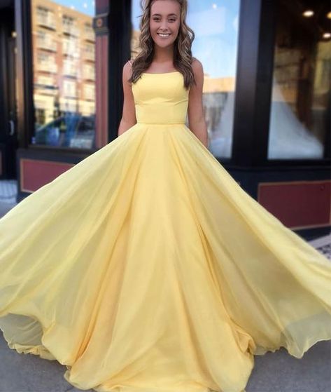 Yellow Evening Dresses, Formal Ball Gown, Prom Dresses Yellow, Prom Dresses 2020, Spaghetti Strap Prom Dress, Floor Length Prom Dresses, Corset Dress Prom, A Line Prom Dresses, Dresses 2020