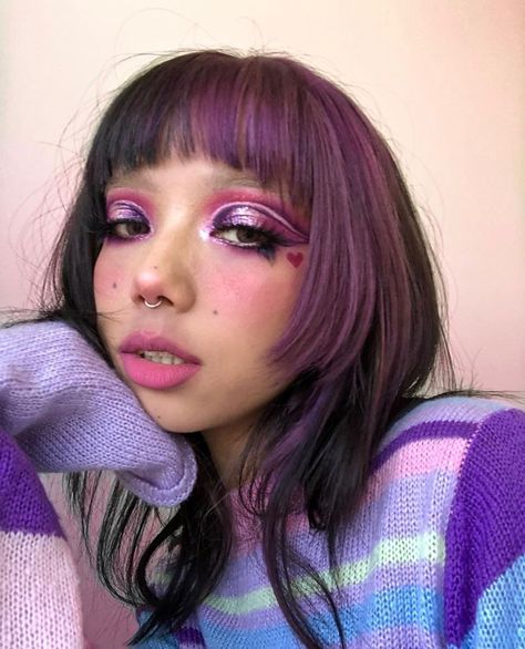 Mauve Brown Hair, Smokey Hair, Makeup Tut, Photo Makeup, Grunge Makeup, Flawless Makeup, Love Hair, Artistry Makeup, Aesthetic Makeup