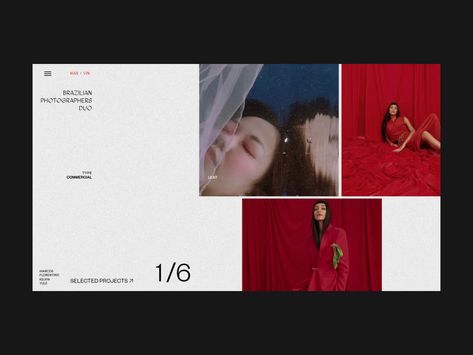 Mar + Vin Photographers Duo Portfolio Project Inner Page by Zhenya Rynzhuk #animation #webdesign #fashion Art Direction Portfolio, Film Portfolio, Visuell Identitet, Portfolio Project, Slide Presentation, Portfolio Design Layout, Portfolio Website Design, Presentation Layout, Portfolio Site