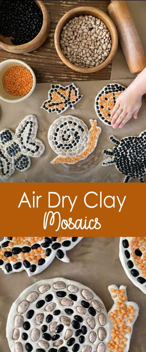 Fall Crafts Montessori, Kids Camp Crafts Ideas, Halloween Crafts At Home, Daycare Crafts Fall, Fall Themed Activities For Kids, Fall Handicrafts For Kids, Nature Craft Preschool, Cabin Crafts For Kids, Fall Mosaic Art For Kids