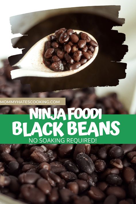 Pressure Cooker Beans, Dry Beans Recipe, Ninja Cooking System Recipes, Homemade Beans, Dried Black Beans, Black Bean Recipes, Ninja Recipes, Clogged Arteries, How To Cook Beans