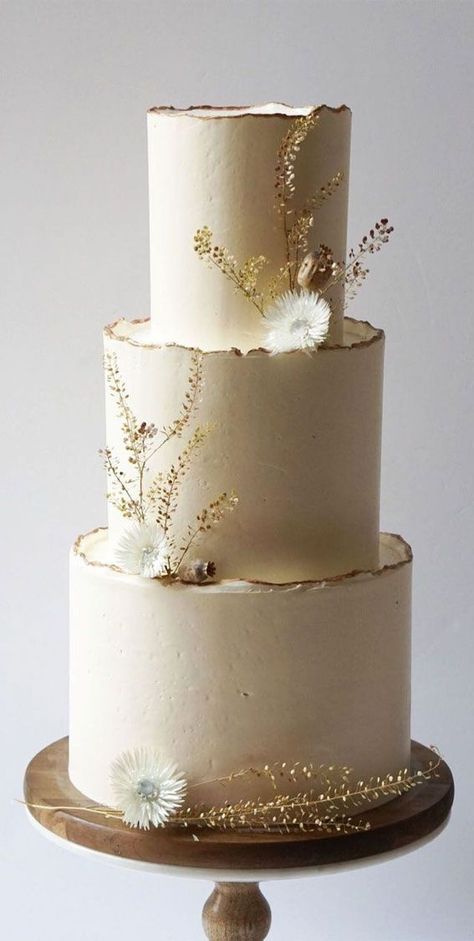 Neutral Wedding Color Schemes, Wedding Cake Designs Simple, Neutral Wedding Colors, Dream Wedding Cake, Beach Wedding Cake, Buttercream Wedding Cake, Gorgeous Wedding Cake, Engagement Cakes