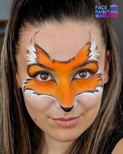 🦊 The Best Fox Face Paint Step-by-Step Tutorial Best Face Paint, Kids Face Painting Easy, Fox Face Paint, Easy Halloween Face Painting, Face Paint Tutorial, Easy Face Painting Designs, Face Painting Supplies, Animal Face Paintings, Festival Face Paint