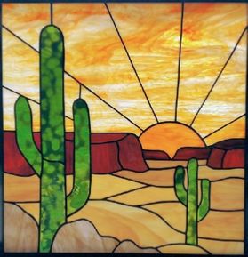 Glass Cactus, Glass Menagerie, Stained Glass Patterns Free, Glass Painting Designs, Glass Diy, Wine Glass Art, Stained Glass Birds, Glass Art Projects, Stained Glass Ornaments