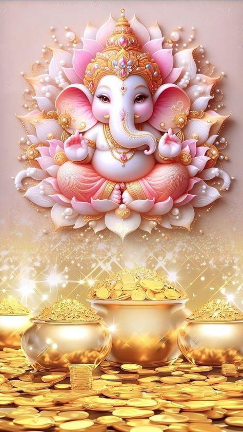 Ganesh Hd Wallpaper, Ganesha Wallpaper, Photos Of Ganesha, Hd Flower Wallpaper, Lucky Wallpaper, Ganesh Art Paintings, Beautiful Wallpapers For Iphone, Ganesh Wallpaper, Photo To Art