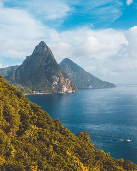 Let's stir things up with a #TriviaTuesday on the #Pitons 📖 Although #GrosPiton may seem incredible in size compared to #PetitPiton, it is actually not the highest point of Saint Lucia! That title goes to Mount Gimie, which is 959 m (3,145 ft) high. 📸 @bennyboygenius via Instagram #TravelSaintLucia #LetHerInspireYou #SaintLucia #Caribbean #Travel Trivia Tuesday, Saint Lucia, Caribbean Travel, St Lucia, Simply Beautiful, Health And Wellness, The Incredibles, Natural Landmarks, Health