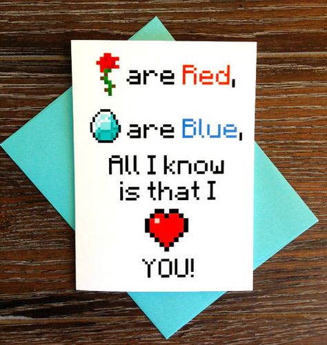 Minecraft Quotes, Minecraft Love, Minecraft Valentines, Minecraft Gifts, Gamer Boyfriend, Minecraft Birthday, Minecraft Party, Diy Crafts To Do, Skyfall