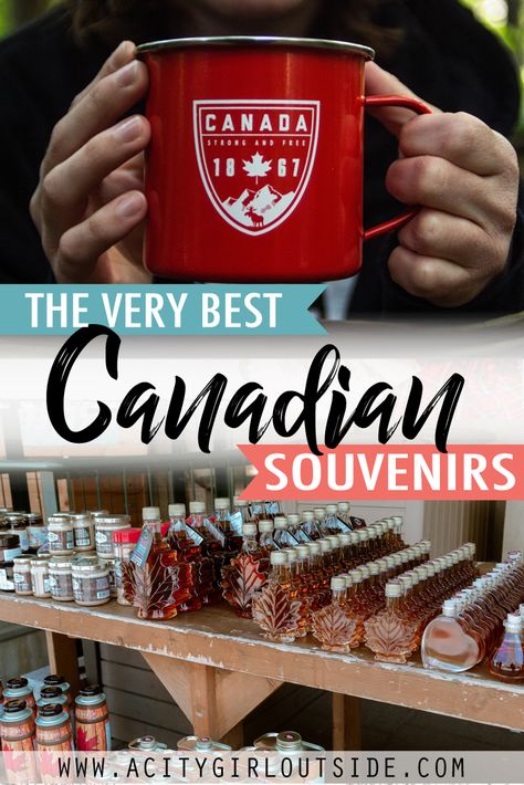 The very best gifts from Canada to bring home from your trip or vacation! Canadian Souvenirs | Souvenirs from Canada | Canadian Gifts | Gifts from Canada | Canadian themed gifts | What to bring home from Canada Canada For Kids, Canadian Snacks, Visiting Canada, Canadian Party, Canadian Christmas, Canadian Beer, Best Souvenirs, Canadian Gifts, Whistler Canada