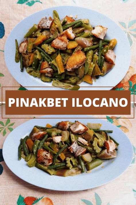 Ilocano Recipes Filipino Food, Pinakbet Ilocano, Pinakbet Recipe, Filipino Vegetable Recipes, Fish Steak, Anchovy Sauce, Delicious Sides, Filipino Recipe, Filipino Foods