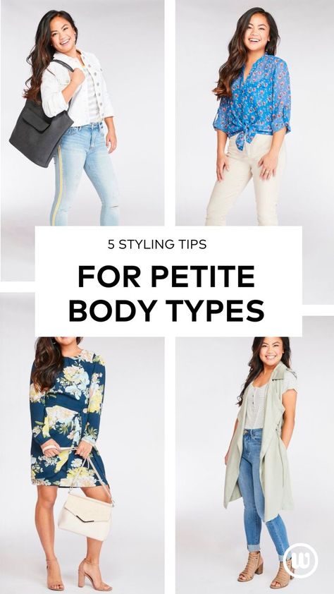 5 tips and tricks on ways to accentuate petite body types approved by Wantable Stylists! Petite Curvy Outfits Casual, Petite Outfits Summer, Petite Curvy Outfits, Wantable Outfits, Outfit For Petite Women, Short Girl Problems, Outfits For Petite, Petite Body Types, Curvy Casual Outfits