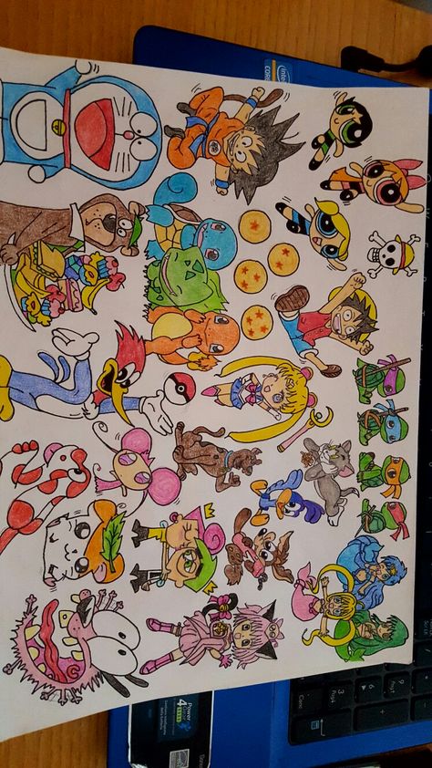 Memories-cartoons drawing Disney Drawings Ideas Cartoon Characters, 90s Cartoons Wallpaper, Cartoons Profile Pictures, Cartoons Collage, Cartoons Background, Cartoons Nails, Cartoons Drawing, Disney Character Drawings, Disney Canvas Art