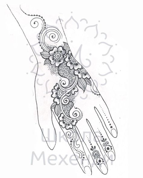 Mayan Zodiac, Mandala Indiana, Tattoo Stencil Designs, Henna Tattoo Stencils, Mandala Hand Tattoos, Henna Drawings, Henna Stencils, Pretty Hand Tattoos, Henna Tattoo Hand