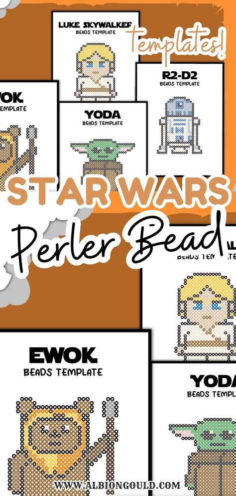 Looking for creative and fun Star Wars crafts? These Star Wars Perler bead templates are perfect for any fan! From iconic characters to favorite ships, these easy patterns are a great activity for kids and adults alike. Create your own Star Wars-themed art with these templates. Star Wars Cricut Projects, Star Wars Perler Bead Patterns, Star Wars Perler Beads, Star Wars Craft, Star Wars Classroom, Bead Templates, Star Wars Crafts, Classic Star Wars, Star Wars Diy