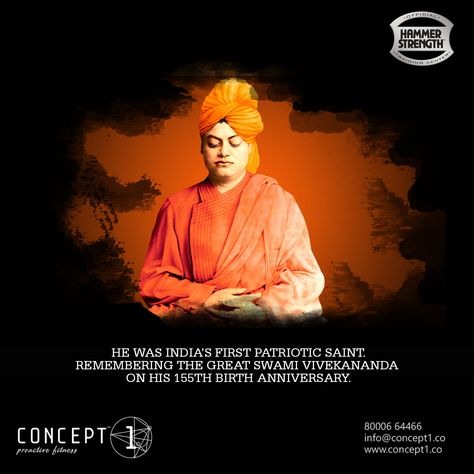 He was India's first patriotic saint. Remembering the great Swami Vivekananda on his 155th Birth Anniversary #Concept1 #ProactiveFitness #Fitness #Gym #National #Yuth #Day Painting Competition, Swami Vivekananda, India First, National Days, Download Movies, Fitness Gym, Gym, Celebrities, Movie Posters