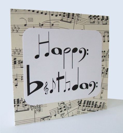 Bolo Musical, Musical Birthday Cards, Musical Cards, Music Nerd, Music Crafts, Bday Cards, Music Birthday, Paper Art Craft, Musical Notes