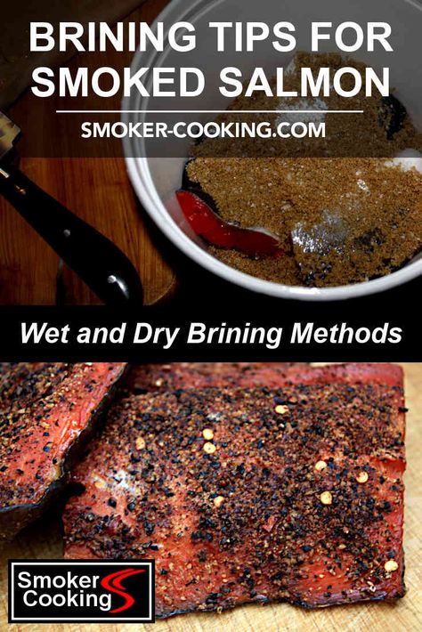 Learn the basics of brining salmon for the smoker. Tips for making brines and the salmon brining method are detailed. #briningsalmon #salmonbrine #brining #brine #smokerrecipes #smokercooking Salmon Brine, Salmon Smoker, Smoked Salmon Brine, Salmon Ideas, Smoked Fish Recipe, Salmon Smoked, Traeger Cooking, Low Carb Salmon, Traeger Grill Recipes