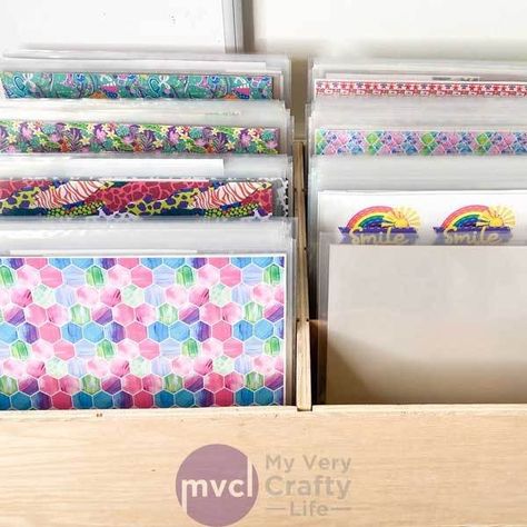 Craft Vinyl Storage Vinyl Sheet Storage, Sheet Storage, Pallet Tv Stands, Lp Storage, Scrapbook Cover, Tv Storage, Vinyl Record Storage, Craft Area, Vinyl Storage