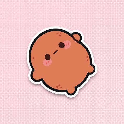 Sometimes, you just want to be a lazy potato and that's okay. Place this adorable sticker on your water bottle, laptop, sketchbook and more! ✦ ITEM DESCRIPTION ✦ ✿ 2.5 inch Glossy Vinyl Sticker ✿ Colors may vary on screen vs in person ✿ All stickers are shipped using USPS First Class Letter Mail. This option does not come with tracking.  Please contact me if you have any problems with your order! Potato Drawing, Potato Sticker, Potato Picture, Kawaii Potato, Cute Potato, Diy Gift Card, Cute Kawaii Drawings, Sticker Cute, Cute Cows