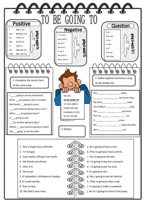 To be going to ficha interactiva y descargable. Puedes hacer los ejercicios online o descargar la ficha como pdf. Be Going To Worksheet, Action Verbs Worksheet, Personal Pronouns Worksheets, Adjective Worksheet, Abc Worksheets, Family Worksheet, Nouns Worksheet, English Exercises, Verb Worksheets