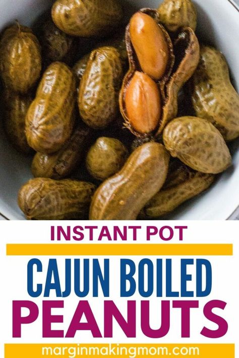 Do you love a Cajun boiled peanuts recipe but wish it was a little easier to make?  Then you will love my Instant Pot Cajun boiled peanuts!  I've taken the classic recipe and given it an Instant Pot twist so you can easily make your favorite spicy snack and let the Instant Pot do all the work for you!  Check out how here! #instantpot #cajun #boiledpeanuts #peanuts Cajun Boiled Peanuts Recipe, Boiled Peanuts Recipe, Cajun Boiled Peanuts, Instant Pot Cajun, Cajun Boil, Instant Pot Freezer, Boiled Peanuts, Freezer Meal Planning, Peanut Recipes