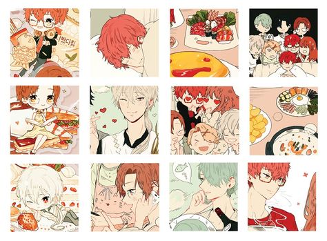 Another Mystic Messenger fanart by Tofuvi lol I'm obsessed with both her art and mysme Mystic Messenger Characters, Mystic Messenger Comic, Mystic Messenger Fanart, Mystic Messenger Memes, Mystic Messenger, Anime Stickers, Art Business, Printable Stickers, Enjoy It