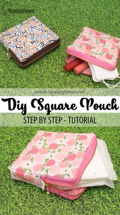 Period Bag Sewing Pattern, Sewing A Pouch Zipper Bags, Sanitary Bag Diy, Makeup Bags To Sew, Pad Bag Pattern, Pad Holder Period, Purse Diy Easy, Pouch Tutorial Zippered, Pad Bag Diy