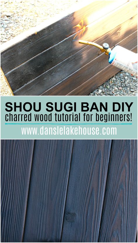 Shou Sugi Ban Diy, Japanese Wood Burning, Burnt Wood Finish, Torch Wood, Awesome Woodworking Ideas, Wood Burning Techniques, Woodworking Projects Unique, Simple Woodworking Plans, Charred Wood