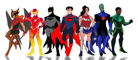 Justice League Art, Justice League Comics, Superhero Designs, Heroes United, Batman Concept, Dc Comic Costumes, Justice Society, Comics Characters, Dc Comics Wallpaper