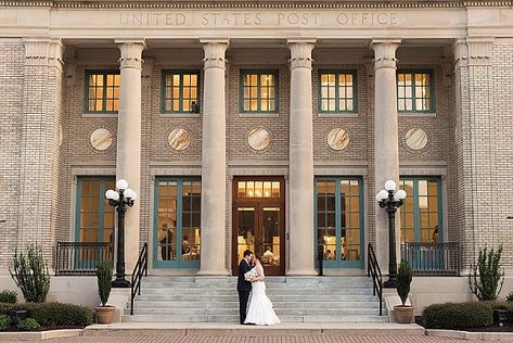 Historic Post Office Wedding in Hampton Virginia     #wedding #weddings #weddingideas #aislesociety #classicwedding #realwedding Hampton Virginia, Wedding Venues In Virginia, Wedding Dress Preservation, Hamptons Wedding, Wedding Blush, Virginia Wedding Venues, Bride Groom Photos, Chicago Wedding Venues, Cheap Wedding Invitations