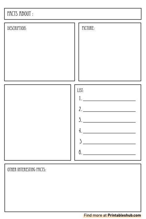 Free Printable Blank Fact Sheet Template PDF Study Sheets Template, Project Layout Ideas, Whats On Your Mind Template, One Pager Design Layout, Fact File Template, Fact Sheet Template, Blank Quotes, One Pager Design, Study Templates