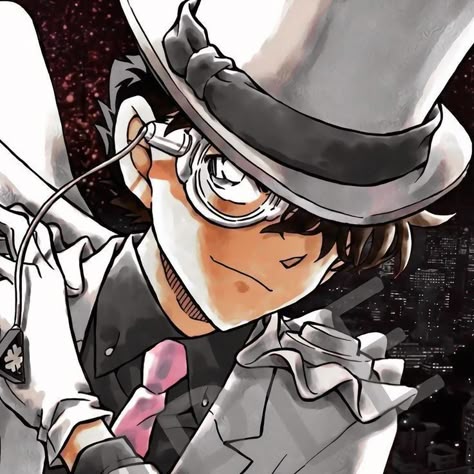 Kaito Kid Icon, Jin Anime, Kid Pfp, Kaitou Kid, Kaito Kuroba, Kuroba Kaito, Magic Kaito 1412, Pfp Pics, Gosho Aoyama