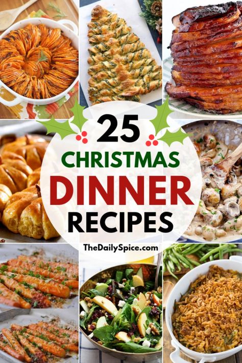 The best Christmas dinner recipes to make this year! Wow your family and friends with these easy but tasty Christmas dinners! Christmas Dinner Party Recipes, Best Christmas Dinner Recipes, Christmas Dinner Recipes Easy, Ideas Para La Cena, Christmas Dinner Recipes, Perfect Christmas Dinner, Traditional Christmas Dinner, Easy Christmas Dinner, Christmas Dinner Ideas