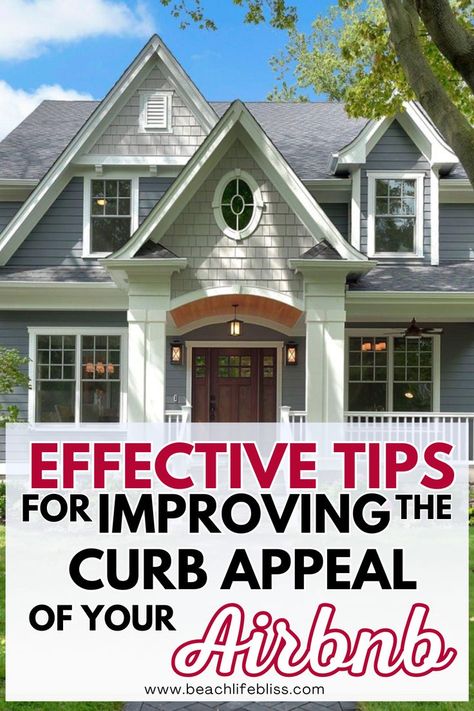 There is nothing more rewarding than to hear your Airbnb guests were pleasantly surprised when they first saw your property. First impressions matter and could be the difference between a guest renting from you again or not. Learn more now. #airbnb #business #tips Airbnb Business, First Impressions, Curb Appeal, Business Tips, Matter, Make Your, Kerb Appeal