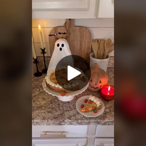 TikTok · Morgan Winton Halloween Cookie Cake, Pumpkin Sugar Cookies, Cheesecake Pan, Ghost Cookies, Halloween Cookie, Piping Icing, Sugar Cookie Dough, Halloween Cookies, The Ghost