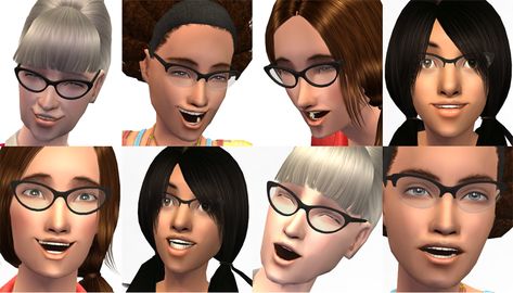 Ts2 Cc, Eyeglass Accessories, Sims Games, Old Computers, Cat Eyes, The Sims4, Cat Eye Glasses, Maxis Match, Sims 2