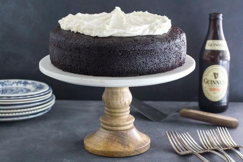 Our exclusive Low FODMAP Black Velvet Chocolate Guinness Cake is THEE cake to make for St. Patty's Day - or anytime you want a sophisticated chocolate cake. Whiskey Frosting, Black Velvet Cakes, Irish Lamb Stew, Chocolate Guinness Cake, Guinness Cake, Black Cocoa, Lactose Free Milk, Sugared Cranberries, Low Fodmap Recipes