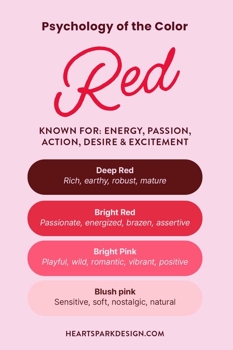 Red represents passion and action—two elements that can reignite your audience’s connection with your mission. Learn how to strategically use color to refresh your brand. Brand Values, Color Psychology, Choose Colors, Non Profit, Bright Pink, Red Color, Favorite Color, Blush Pink, Color Palette