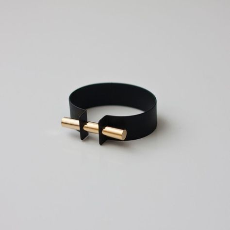 Metallic Bracelet, Minimal Bracelet, Black Minimal, Black Gold Jewelry, Simple Accessories, Bar Ring, Bracelet Ring, Minimal Jewelry, Bracelet Black