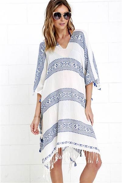 Throw on a Boho kaftan beach cover-up for an effortless, comfortable look. One Piece Swimsuit With Shorts, Cruise Essentials, Beachwear Collection, Swimsuit With Shorts, Beach Coverup Dress, Southwestern Design, Beach Cover Ups, Caftan Dress, Swimsuits High Waisted