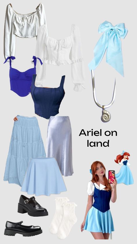 Ariel Outfit Ideas, Theme Park Outfits, Disney On Ice, Cinderella Disney, Disney Bound Outfits, Disney Inspired Outfits, Disney Ariel, Disney Cruise, Disney Outfits