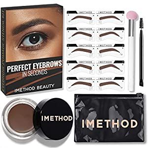 Eye Brow Stamping Kit, Brow Stamp Kit, Brow Stencil and Stamp Kit, Brow Trio Eyebrow Kit, Perfect Bushy Eyebrows, Neutral Light Brown Brow Stamp, Brow Stencils, Eyebrow Kit, Bushy Eyebrows, Winged Eyeliner Stamp, Drag Make-up, Eyebrow Stamp, Eyebrow Kits, Eyebrow Stencil