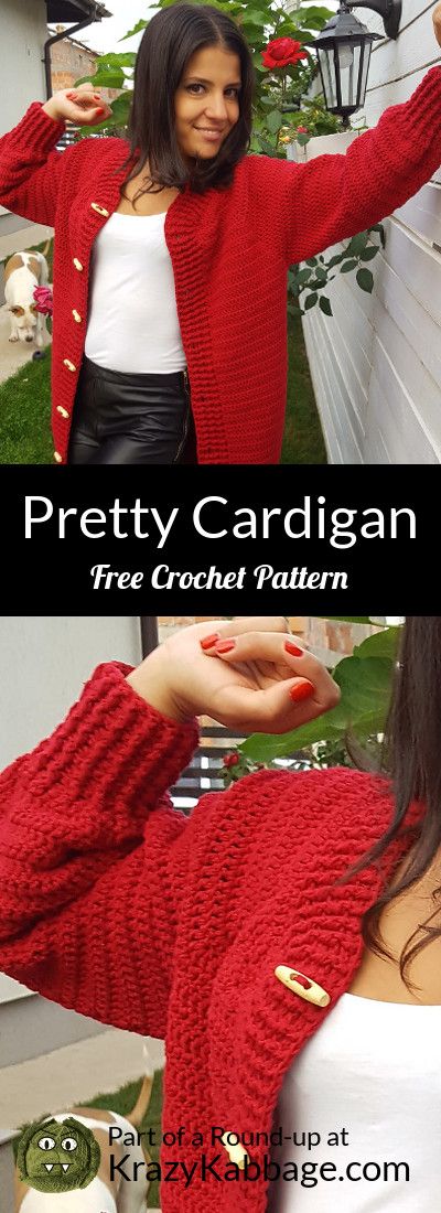 Crochet Bloggers, Crochet Sweater Free, Pretty Cardigans, Crochet Cardigan Pattern Free, Crochet Cardigans, Fall Crochet, Crochet Sweater Pattern Free, Sweater Patterns, Crochet Sweaters