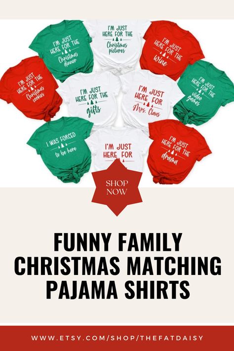 The Fat Daisy Funny Christmas Pajamas, Christmas Basket, Matching Pajama, Christmas Matching, Basket Gift, Funny Family, Christmas Baskets, Christmas Pjs, Awesome Gifts