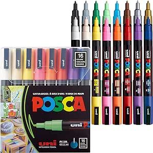 Paint Pen Art, Posca Paint Markers, Posca Markers, Graffiti Pens, Posca Pens, Paint Marker Pen, Posca Marker, Art Pens And Markers, Fine Point Pens