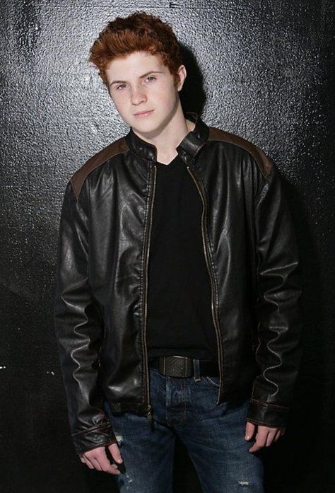 Jake Austin, Austin, Bomber Jacket, Leather Jacket, Leather