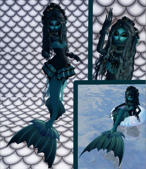 by @Mavis_the_Swift13 #dti #dresstoimpress #outfitinspo #seamonster #siren #mermaid #mermaidoutfitinspo Dti Siren Outfit Ideas, Under The Sea Dress To Impress, Siren Dti Outfit Non Vip, Dti Siren Idea, Siren Dress To Impress Outfit, Siren Dti Outfit, Dress To Impress Mermaid/siren, Siren Dress To Impress, Mermaid Dress To Impress